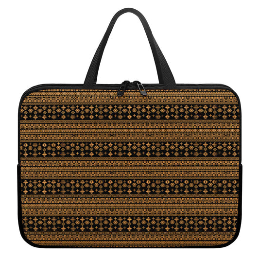Boho Ethnic Pattern Print Laptop Sleeve With Handle