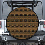 Boho Ethnic Pattern Print Leather Spare Tire Cover