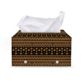Boho Ethnic Pattern Print Leather Tissue Box Cover