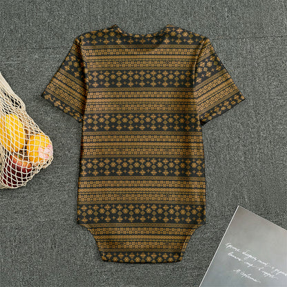 Boho Ethnic Pattern Print Men's Bodysuit