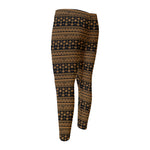 Boho Ethnic Pattern Print Men's Compression Pants