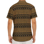 Boho Ethnic Pattern Print Men's Deep V-Neck Shirt