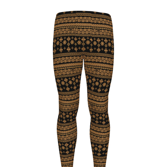 Boho Ethnic Pattern Print Men's leggings