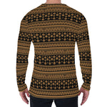 Boho Ethnic Pattern Print Men's Long Sleeve T-Shirt