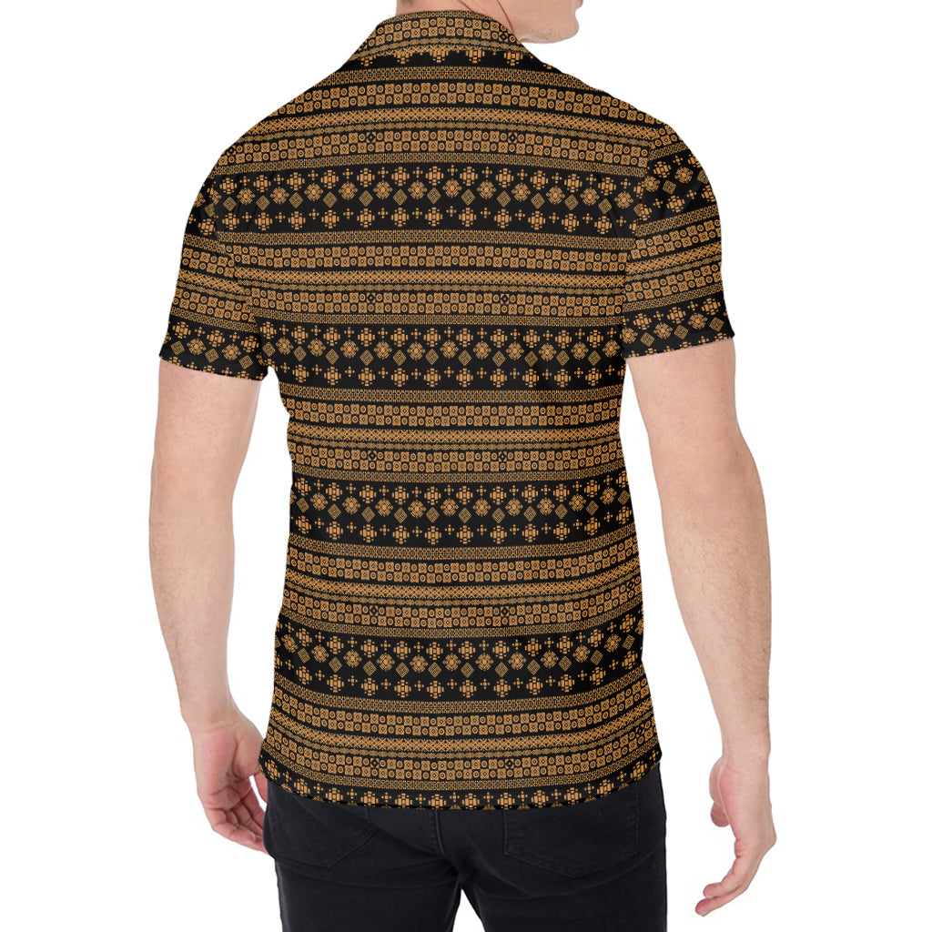 Boho Ethnic Pattern Print Men's Shirt