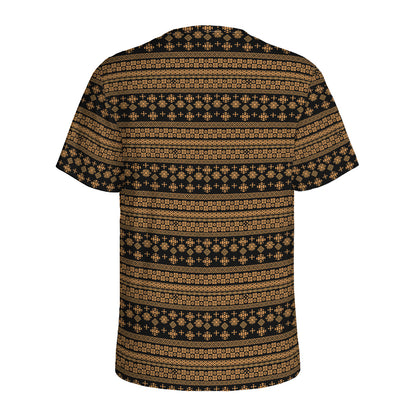 Boho Ethnic Pattern Print Men's Sports T-Shirt