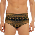 Boho Ethnic Pattern Print Men's Triangle Swim Briefs