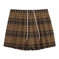 Boho Ethnic Pattern Print Mesh Shorts
