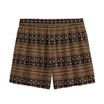 Boho Ethnic Pattern Print Mesh Shorts
