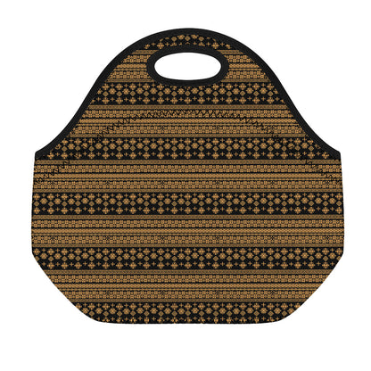 Boho Ethnic Pattern Print Neoprene Lunch Bag