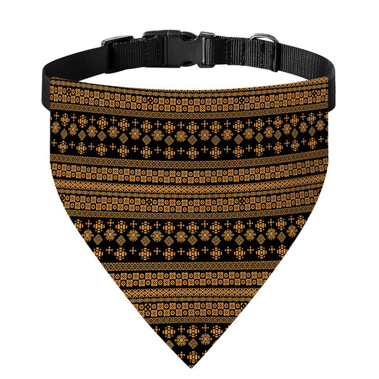 Boho Ethnic Pattern Print Over The Collar Dog Bandana