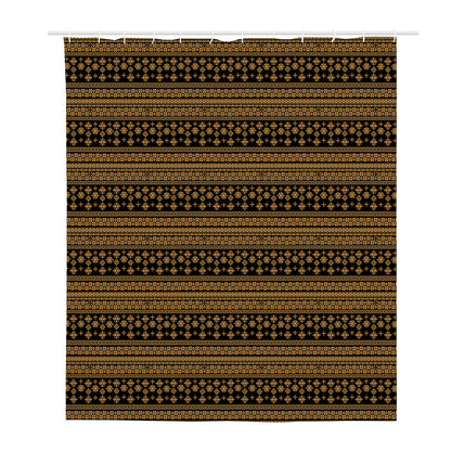 Boho Ethnic Pattern Print Polyester Shower Curtain