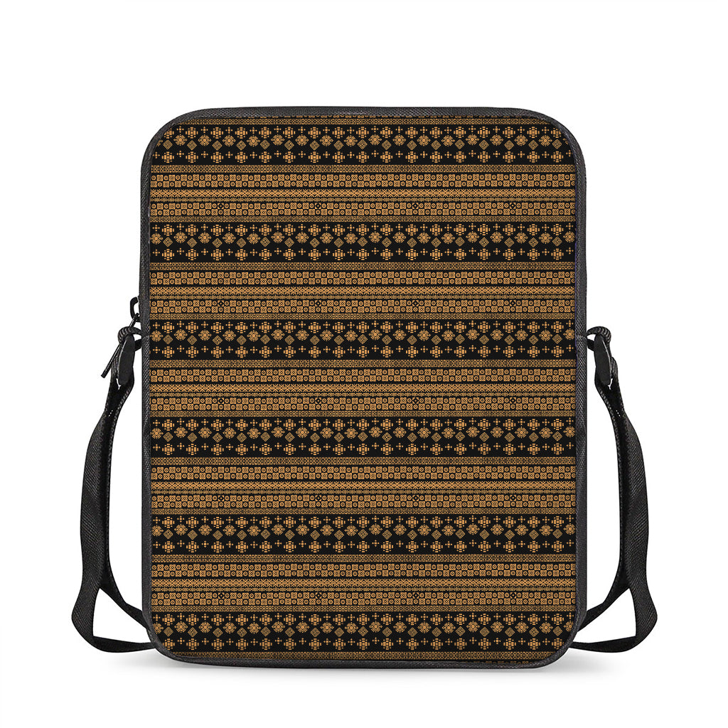 Boho Ethnic Pattern Print Rectangular Crossbody Bag