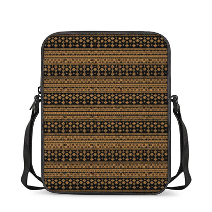 Boho Ethnic Pattern Print Rectangular Crossbody Bag