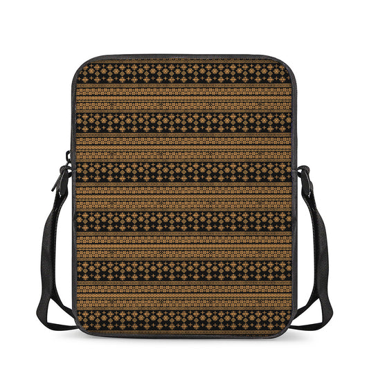 Boho Ethnic Pattern Print Rectangular Crossbody Bag