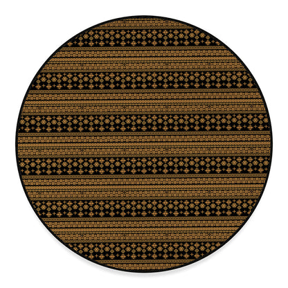 Boho Ethnic Pattern Print Round Floor Mat