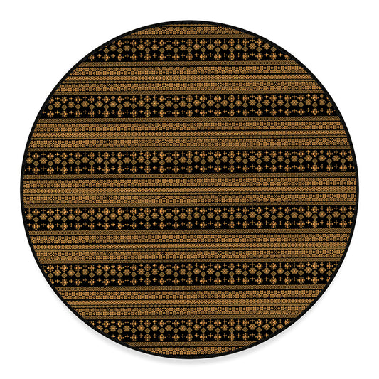 Boho Ethnic Pattern Print Round Floor Mat