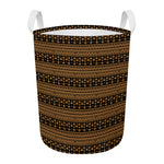 Boho Ethnic Pattern Print Round Laundry Basket