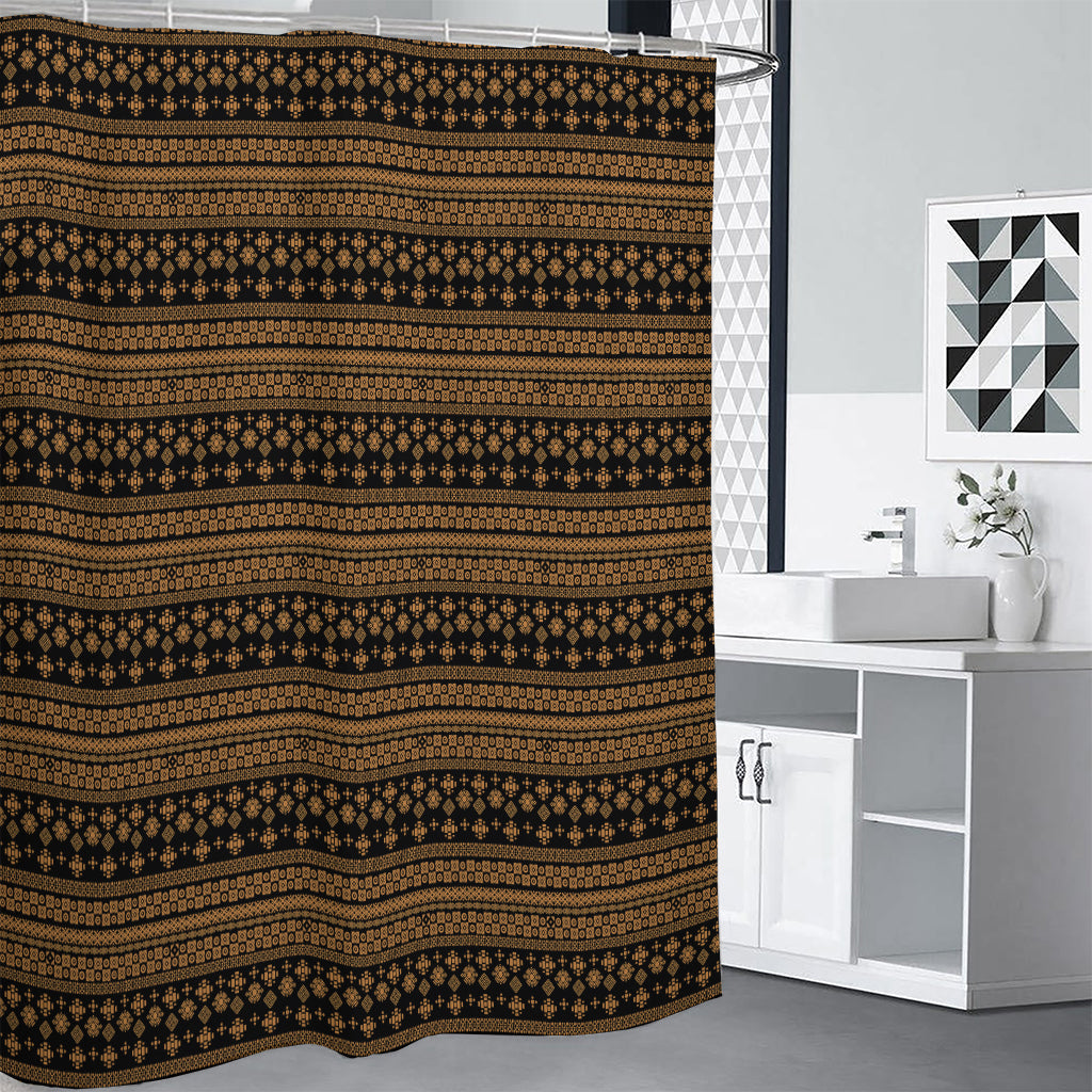 Boho Ethnic Pattern Print Shower Curtain
