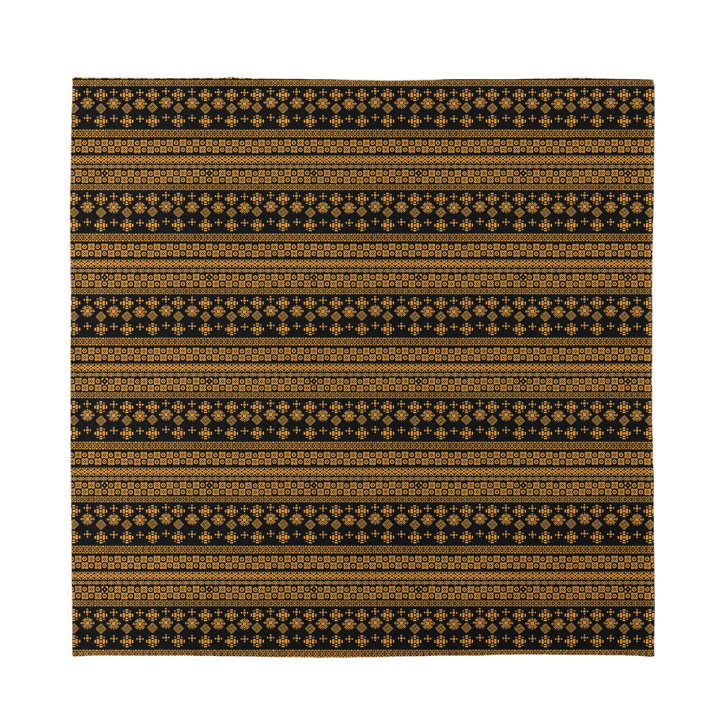 Boho Ethnic Pattern Print Silk Bandana