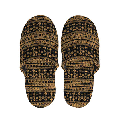 Boho Ethnic Pattern Print Slippers