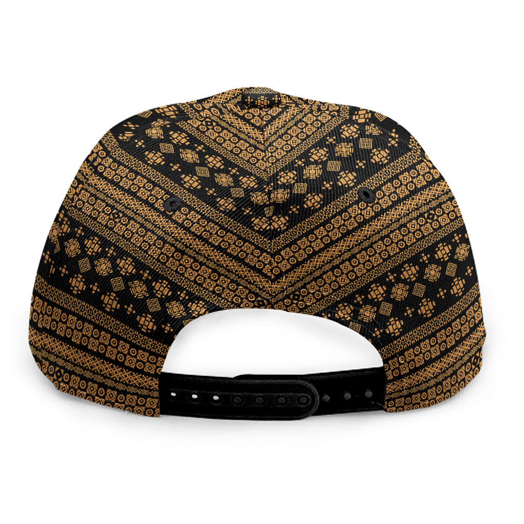 Boho Ethnic Pattern Print Snapback Cap