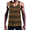 Boho Ethnic Pattern Print Men's Workout Tank Top