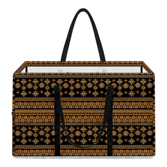 Boho Ethnic Pattern Print Utility Tote Bag