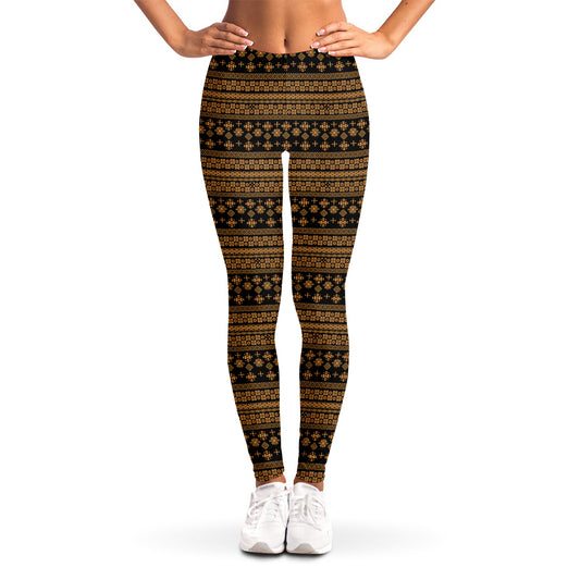 Boho Ethnic Pattern Print Women's Leggings