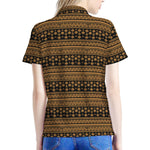 Boho Ethnic Pattern Print Women's Polo Shirt