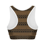 Boho Ethnic Pattern Print Women's Sports Bra