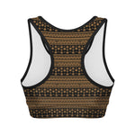 Boho Ethnic Pattern Print Women's Sports Bra