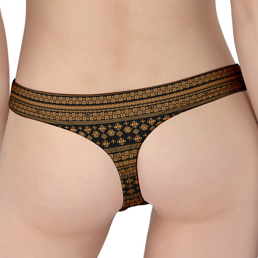 Boho Ethnic Pattern Print Women's Thong