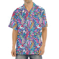 Boho Feather Pattern Print Aloha Shirt