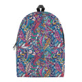 Boho Feather Pattern Print School Backpack