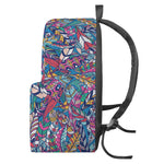 Boho Feather Pattern Print Backpack