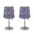 Boho Feather Pattern Print Bar Stool Covers