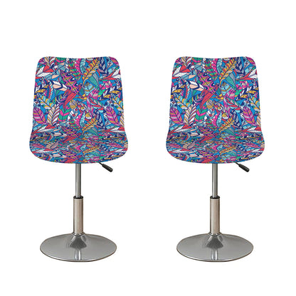 Boho Feather Pattern Print Bar Stool Covers