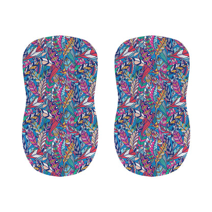 Boho Feather Pattern Print Bar Stool Covers