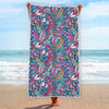 Boho Feather Pattern Print Beach Towel