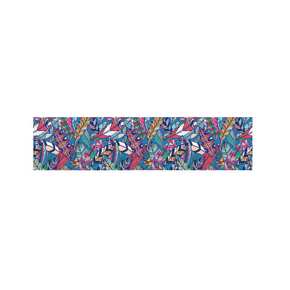 Boho Feather Pattern Print Bed Runner