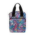 Boho Feather Pattern Print Bible Tote Bag