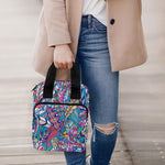 Boho Feather Pattern Print Bible Tote Bag