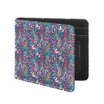 Boho Feather Pattern Print Bifold Wallet