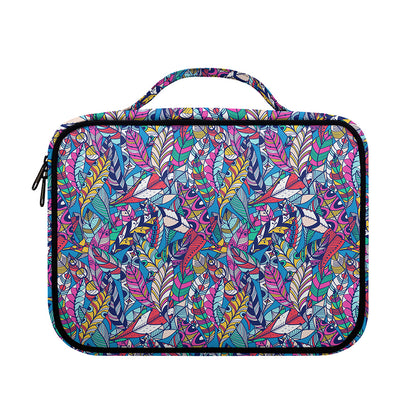 Boho Feather Pattern Print Briefcase Bible Bag