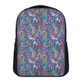 Boho Feather Pattern Print Casual Backpack
