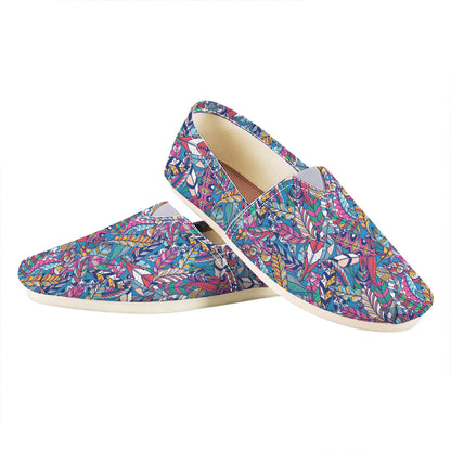 Boho Feather Pattern Print Casual Shoes