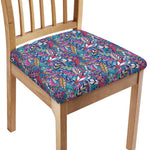 Boho Feather Pattern Print Chair Cushion Cover