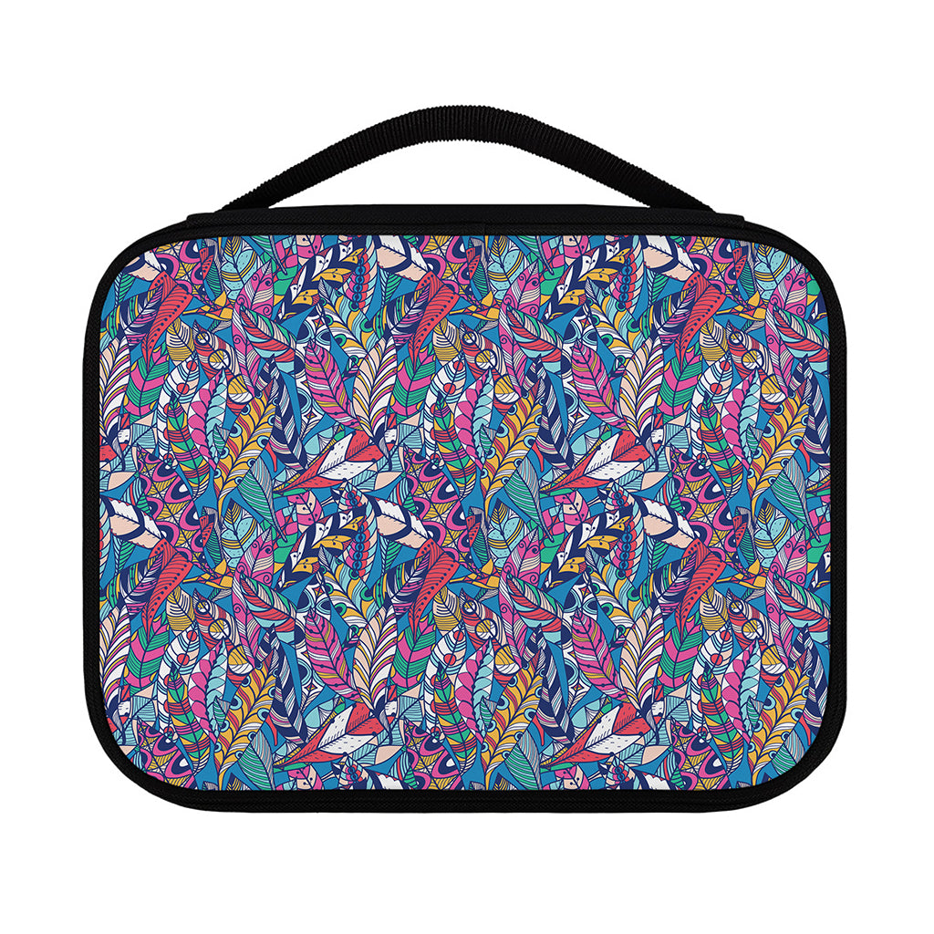 Boho Feather Pattern Print Classic Bible Case