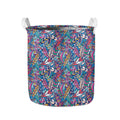 Boho Feather Pattern Print Collapsible Laundry Basket